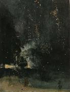 unknow artist The Nocturne under  the black and  gold Sweden oil painting artist